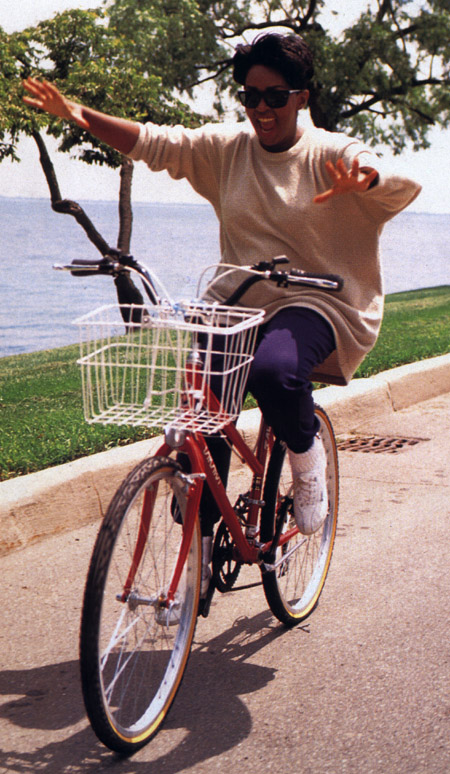 Anita on Bike